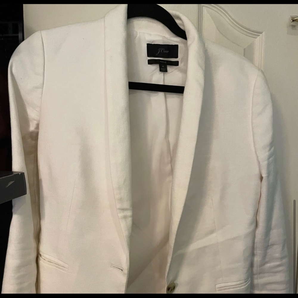 J. Crew White Blazer